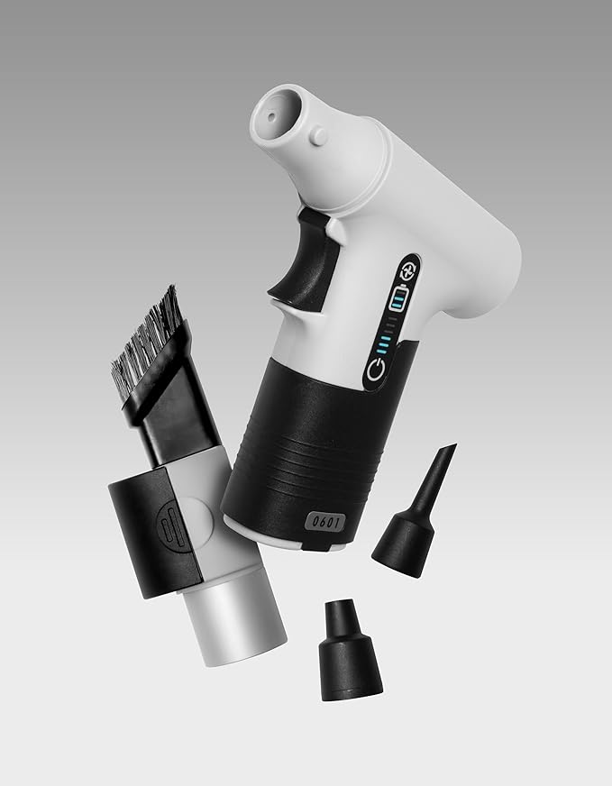 130,000RPM Cordless Air Duster & Mini Vacuum Cleaner – Rechargeable 100W Handheld Blower for Keyboard, Car, Electronics, PC, Home, Office – Eco-Friendly Alternative to Canned Air