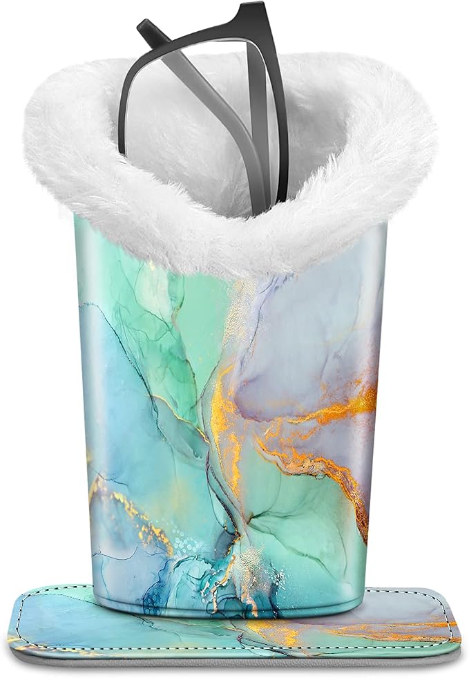 FINTIE Plush Lined Eyeglasses Holder, Glasses Stand Case, Anti-scratch Glasses Storage Organizer for Desk, Nightstand, Office