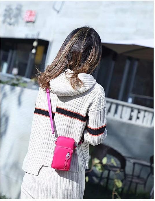 Small Crossbody Bag for Women - Mini Phone Purses with Crossbody Strap and Wallet - Nylon Arm Bag