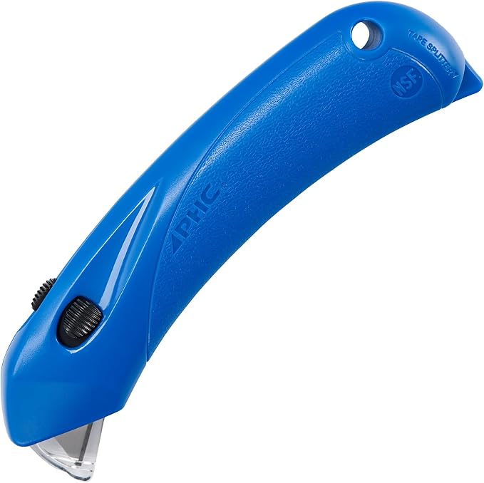 Pacific Handy Cutter RSC-432 Restaurant Safety Cutter with Auto-Locking Safety Hood, Disposable, Food-Safe NSF Certified Safety Box Cutter