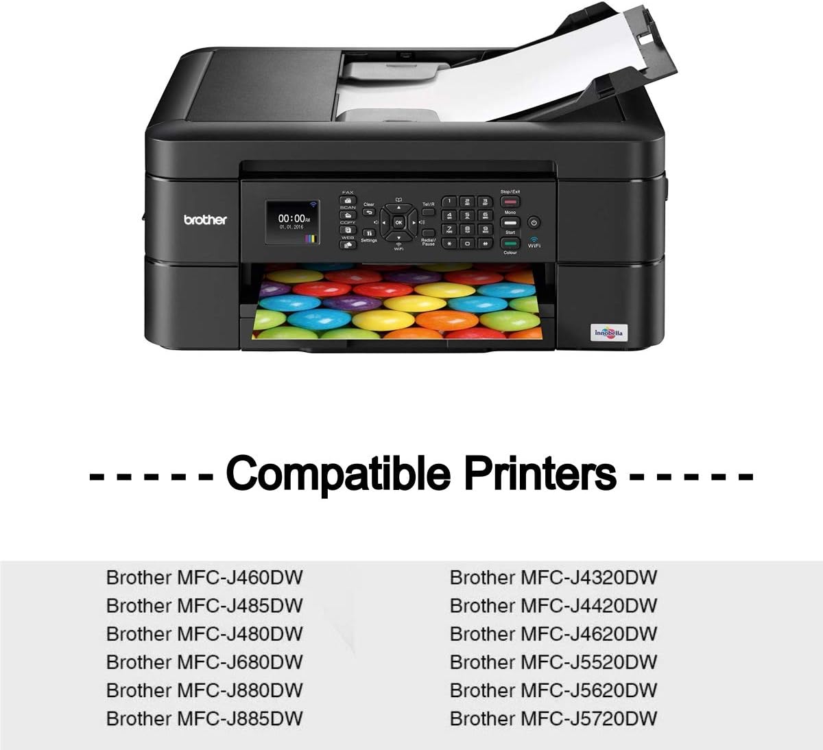 LC203 Ink Cartridge Replacement for Brother LC203XL LC201 XL to Use with Brother MFC-J480DW MFC-J880DW MFC-J4420DW MFC-J680DW MFC-J885DW Printer, 12 Pack