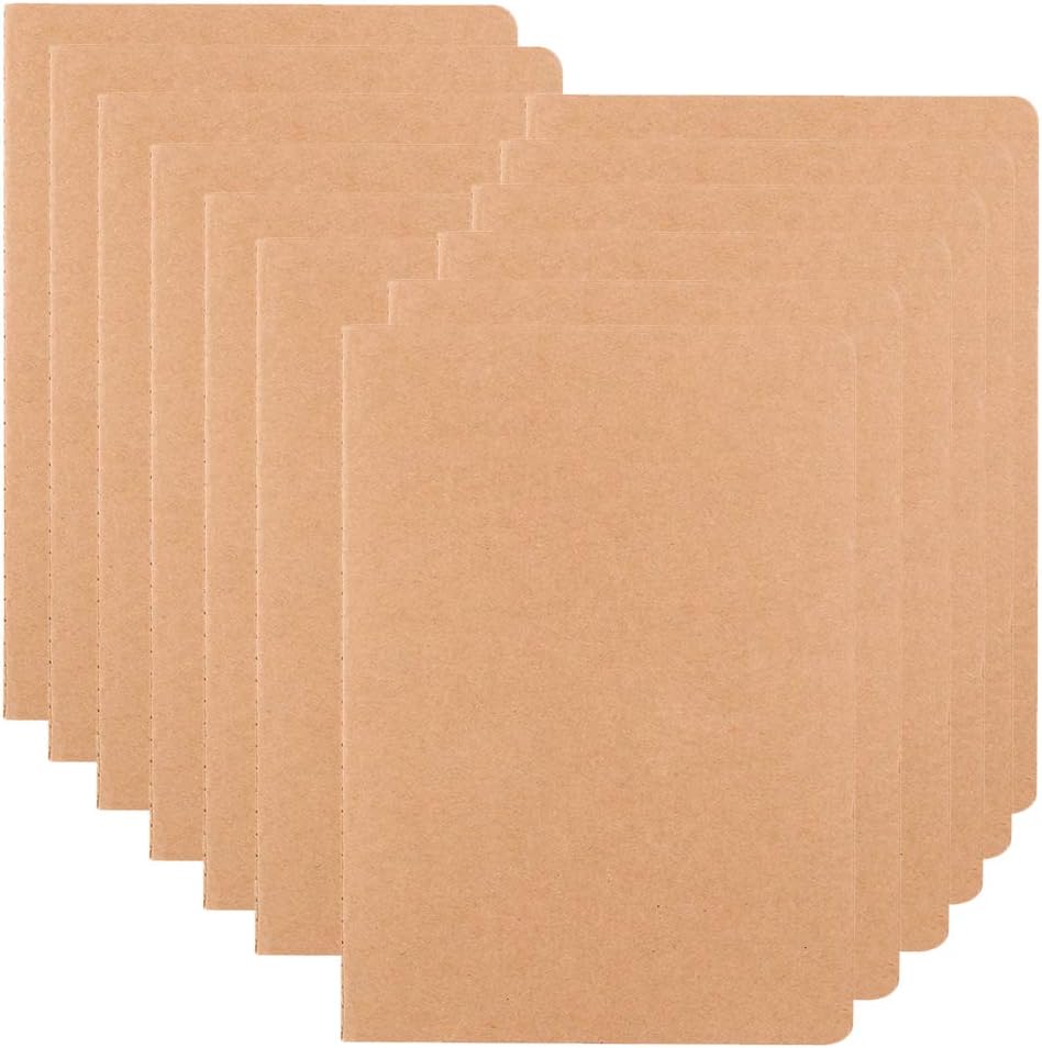 12 Pack Notebook Journals for Travelers, Students and Office, Writing Diary Subject Notebooks Planner with Lined Paper, College Ruled, 60 Pages, 30 Sheets, 8.3x5.5 inch, A5 Size, Travel Journal Set