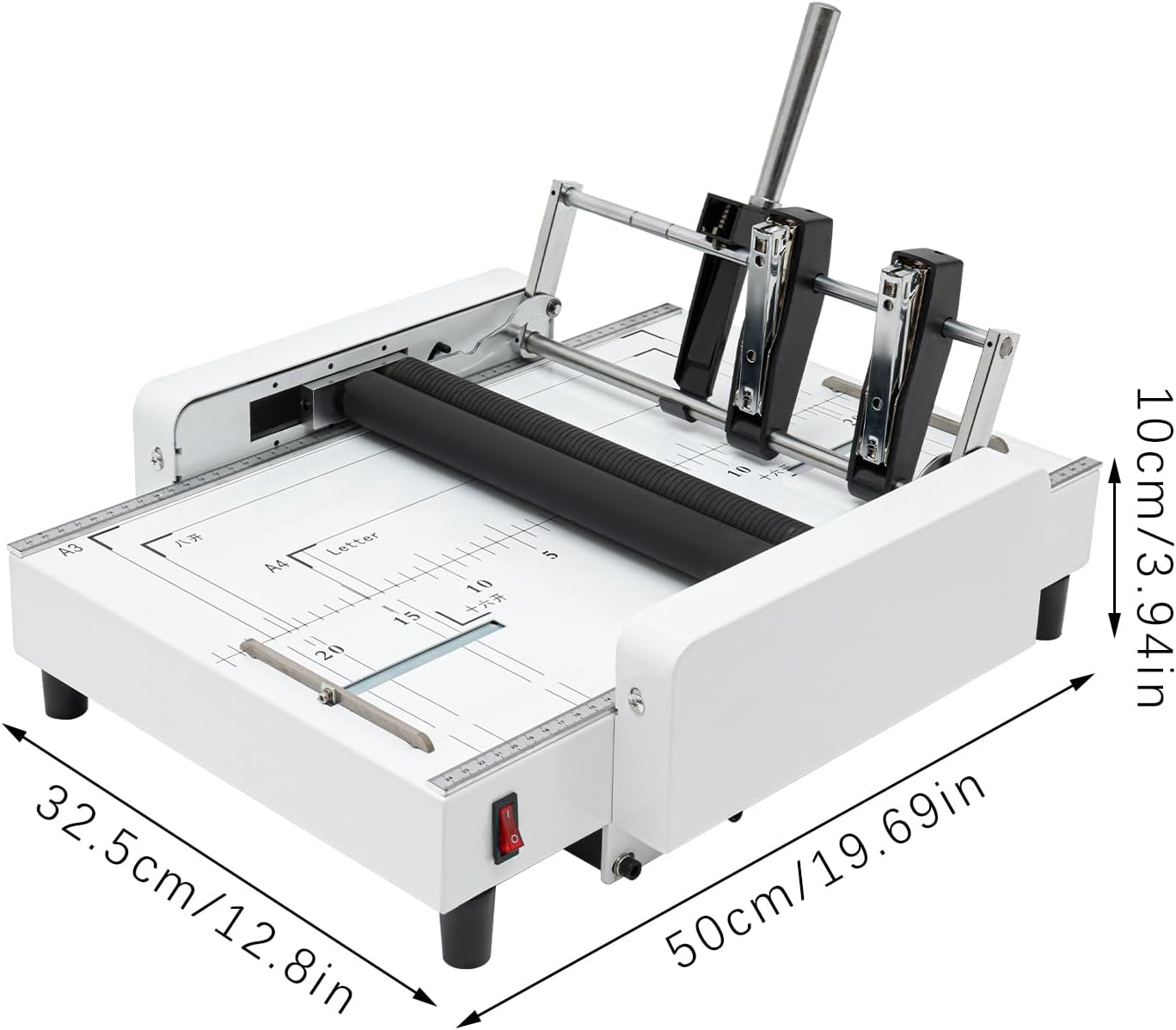 A3 Booklet Maker, 2-in-1 Binding and Folding Machine, 200-300Books/h Manual Paper Folder & Stitcher, 5.83 * 8.27 in-11.69 * 16.54 in