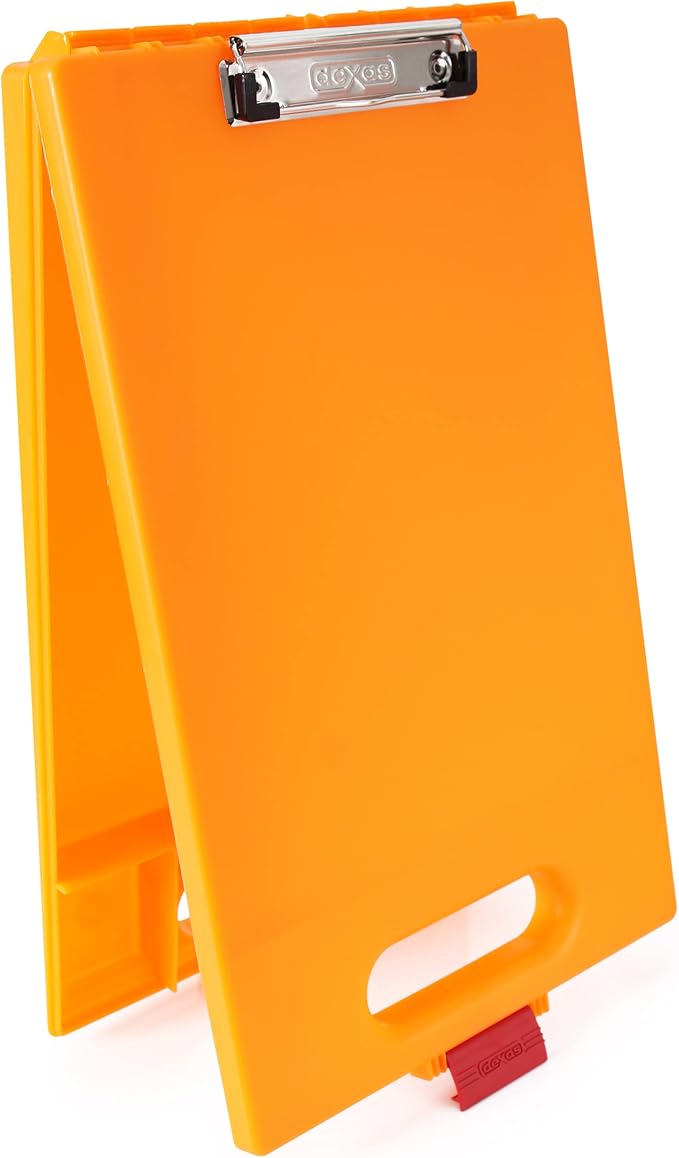 Dexas Clipcase Storage Clipboard with Handle, Orange