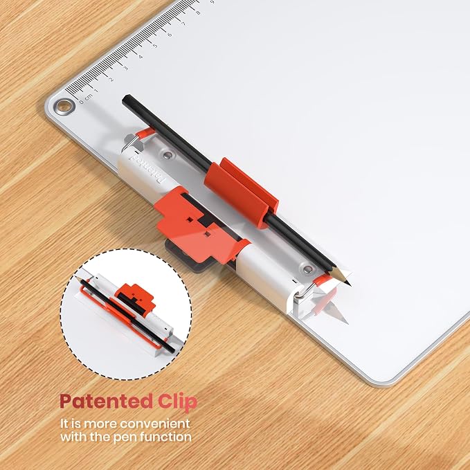 Clipboard with Pen Holder, Aluminum Frame & 2-in-1 Upgraded Clip, A4 Size 12.5 x 9 Inch, Heavy Duty Portable Writing Board with Anti-Slip Backing, for Office School Classroom Doctor Coach(2 Pack)