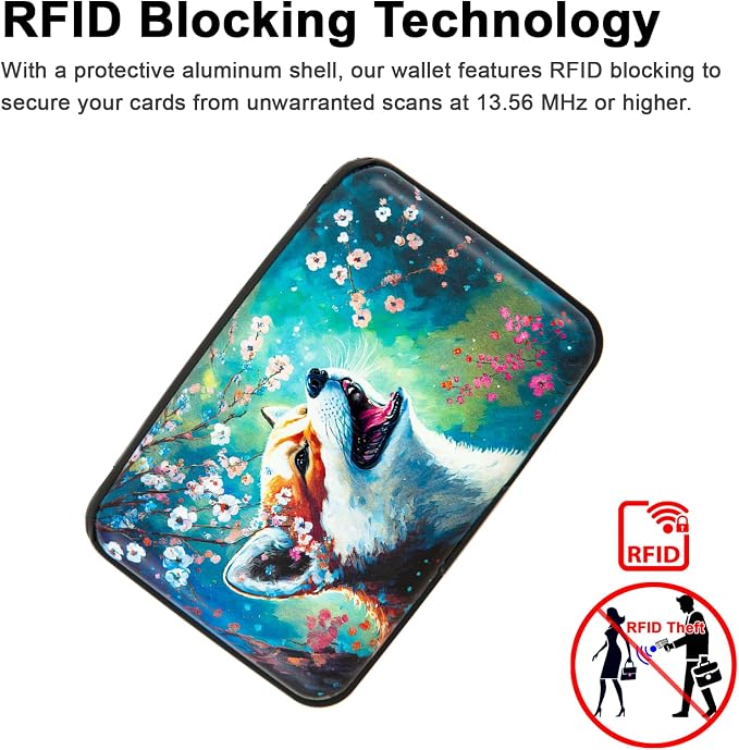 Credit Card Holder Small RFID Blocking Wallet Business Metal Slim Mini Aluminum Hard Case for Women Men