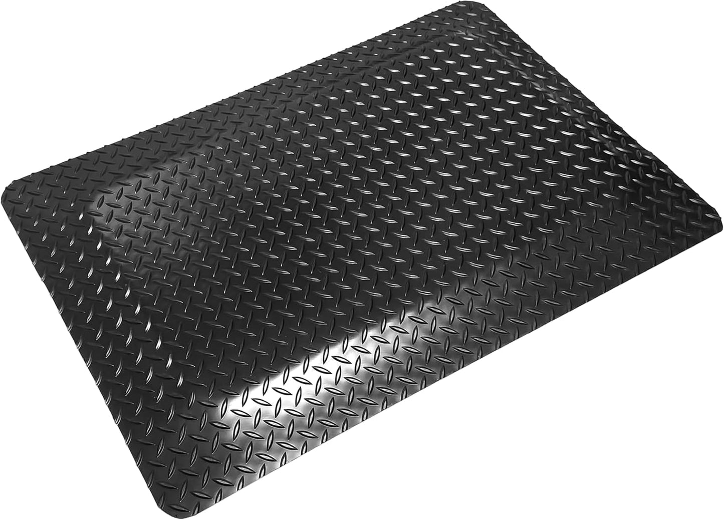 Rhino Mats, American Classic Diamond Anti-Fatigue Mats, Industrial Ergonomic Comfort Standing Mat for Work, Home, Garage, Office, Kitchen or Anywhere (Black 1" Thick, 3 FT. x 25 FT.)