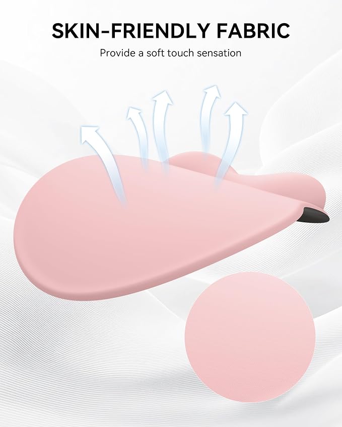 Mouse Pad with Wrist Rest for Desktop Large Ergonomic Mouse Mat(Coral Pink) | 10.6''L x 9''W Size, Gel Wrist Support, Non-slip Base, Washable Surface, Laptop Mousepad