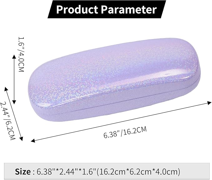 PERFECTSIGHT Hard Shell Eyeglasses Case, Kawaii Protective Glasses Case for Kids, Cute Eyeglass Case for Women Men Girls