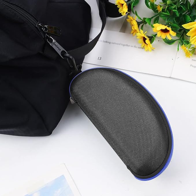 3pcs Zipper Hard Shell Sunglasses Case and Eyeglasses Case Portable Travel Glasses Case with Plastic Hook