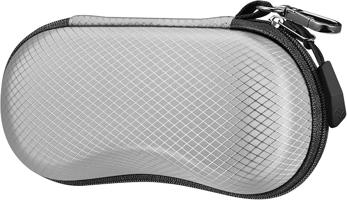 FINTIE Sunglasses Case, Hard EVA Shell Shockproof Sport Glasses Case with Metal Carabiner Travel Zipper Eyeglasses Holder