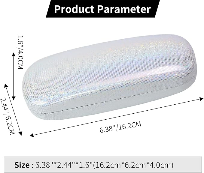 PERFECTSIGHT Hard Shell Eyeglasses Case, Kawaii Protective Glasses Case for Kids, Cute Eyeglass Case for Women Men Girls