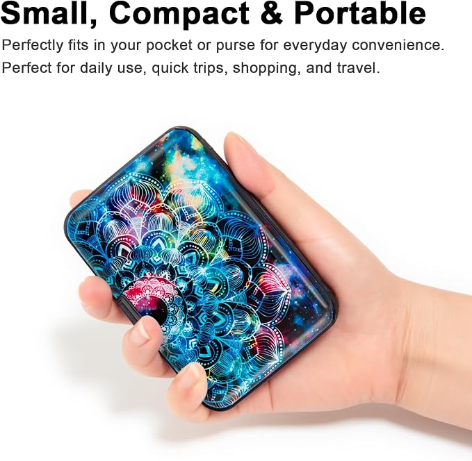 Credit Card Holder Small RFID Blocking Wallet Business Metal Slim Mini Aluminum Hard Case for Women Men