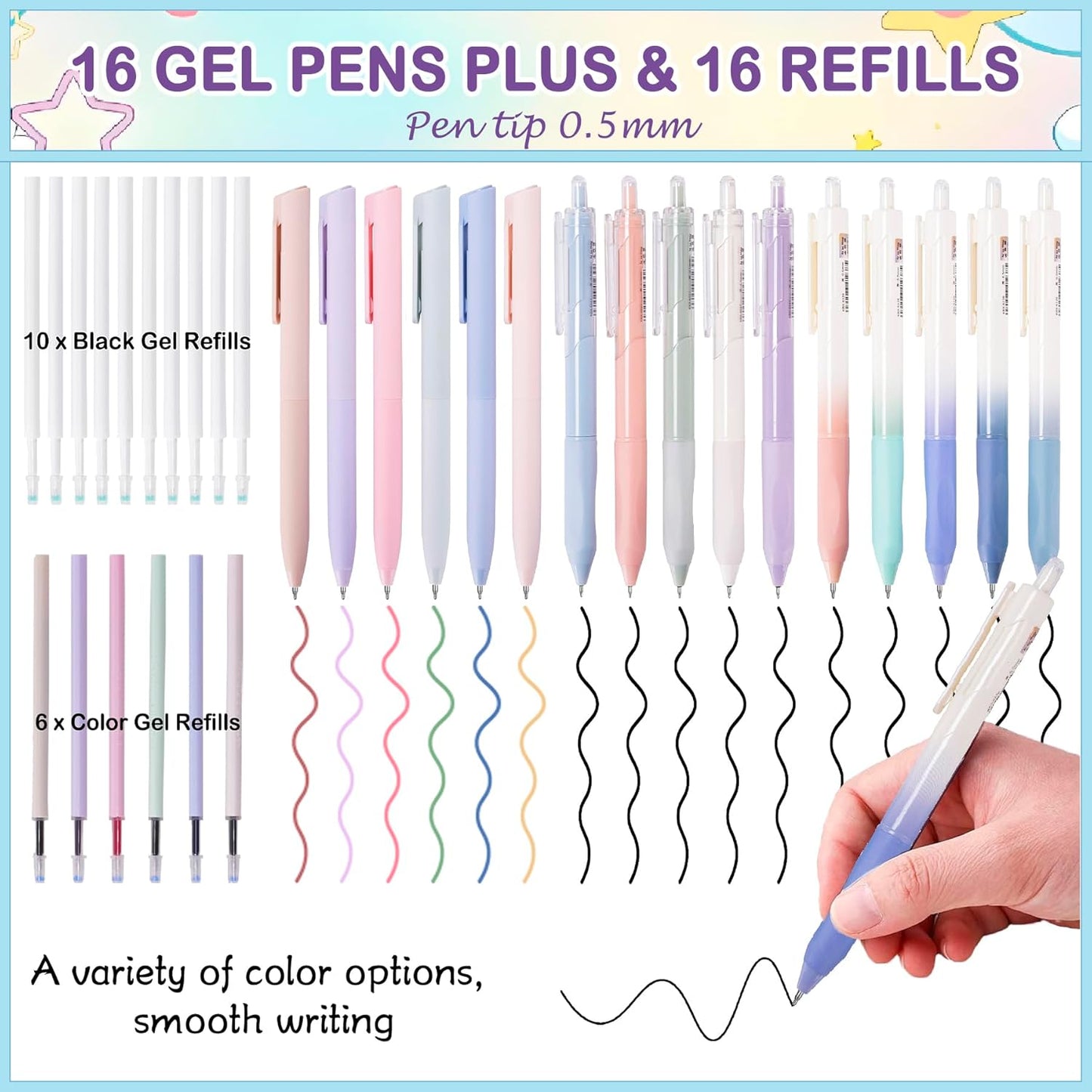 78 PCS Aesthetic School Set for Girls - Pen Case, Pastel Highlighters, 16 Pens, 10 Mechanical Pencils, 12 Sharpened Colored Pencils, 452 Refills - Cute Christian Journaling & Drawing Kit for Teens