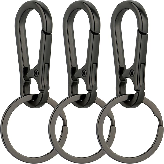 Wikavanli Metal Keychains Keyring Key Chain Ring Clip Holder Organizer for Home Car Keys Key Finder Women Men