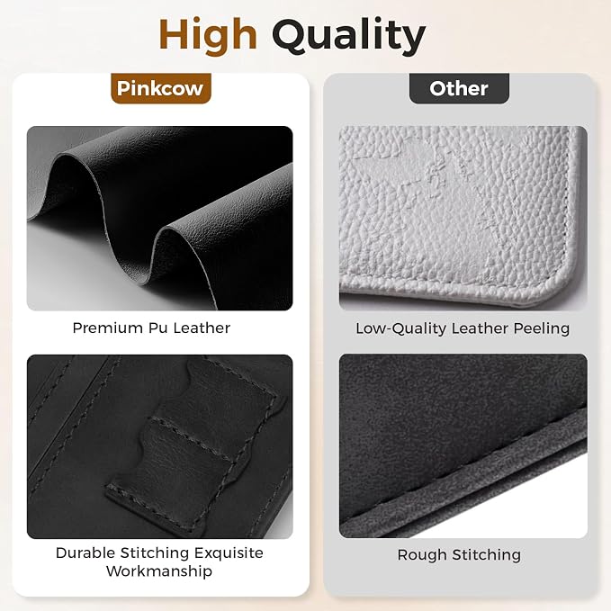 Passport Holder Travel Women Men, Passport Wallet with Airtag Slot, Black | RFID Blocking PU Leather Passport Holder Cover Case with Card Holder, Pen Slot