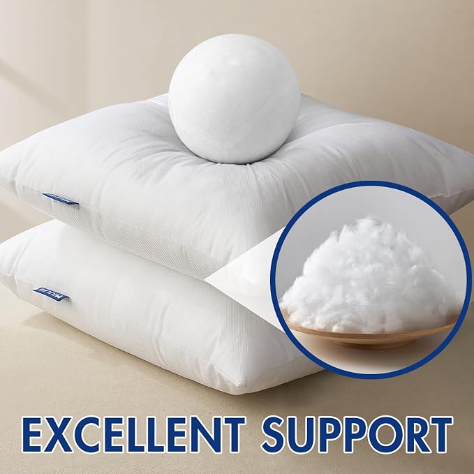 MIULEE Pillow Insert 16x24 Inch Decorative Rectangle Throw Pillow Inserts | Premium Fluffy Pillow Forms Sham Stuffer for Sofa Couch Living Room