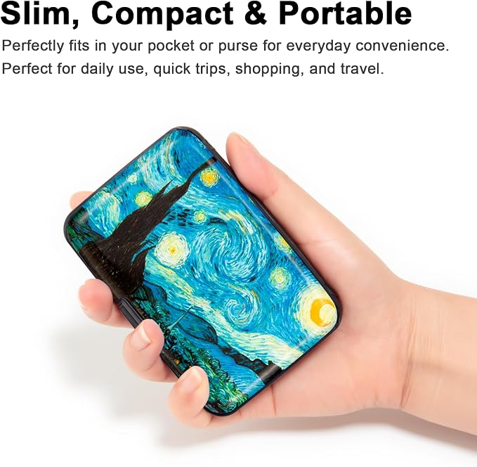 Credit Card Holder Small RFID Blocking Wallet Business Metal Slim Mini Aluminum Hard Case for Women Men