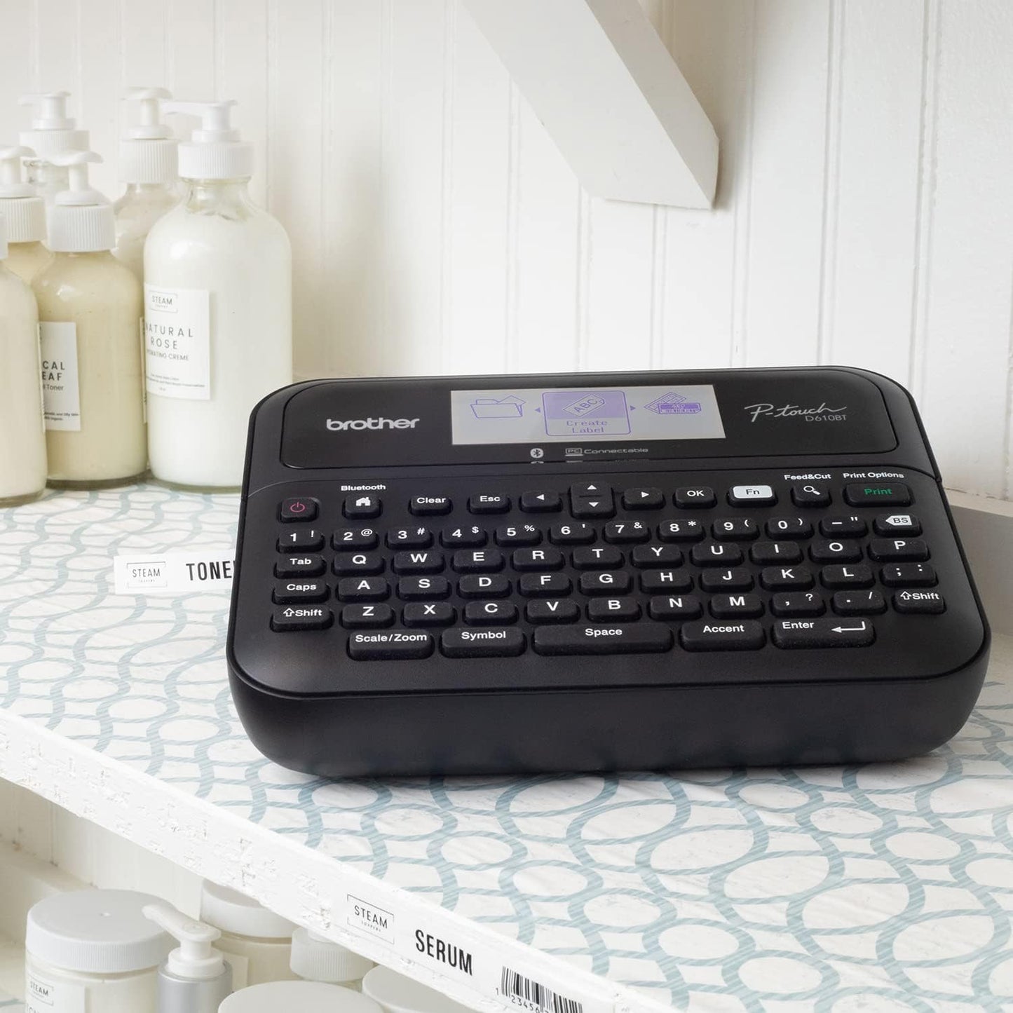 Brother P-Touch PT- D610BT Business Professional Connected Label Maker | Connect and Create via Bluetooth® on TZe Label Tapes up to ~1 inch (Renewed Premium)