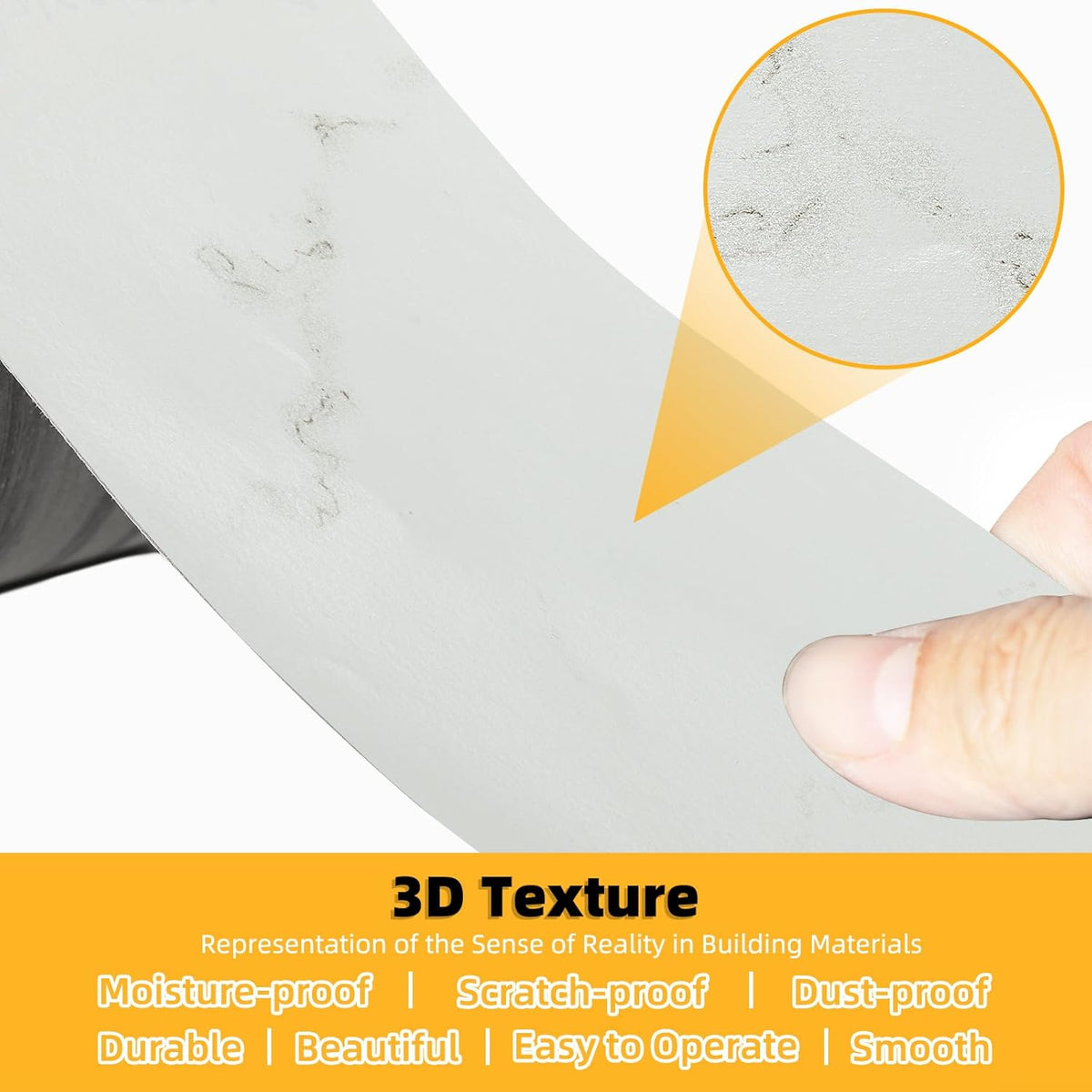 GSCIT Club Marble Wallpaper, 15.7 inch X 15ft Self Adhesive Wood Grain Repair Tape Patch for Tables, Chairs, Baseboards, Doors, Windows, Floors, Handicraft DIY.