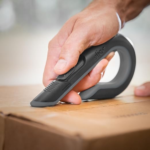 Slice Box Cutter, Heavy Duty Utility Knife, Safe Ceramic Blade Lasting 11x Longer than Metal, Stone, Combo Pack