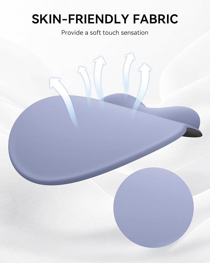 Mouse Pad with Wrist Rest for Desktop Large Ergonomic Mouse Mat(Purple) | 10.6''L x 9''W Size, Gel Wrist Support, Non-slip Base, Washable Surface, Laptop Mousepad