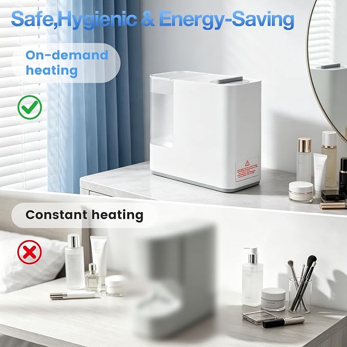 Smart Hot Face Towel Dispenser with 20 Compressed Towels Included | No Water Leakage|5-10 Sec Instant Heating|4 Precise Temperatures|Compact countertop design|Portable for Salon, Home & Travel