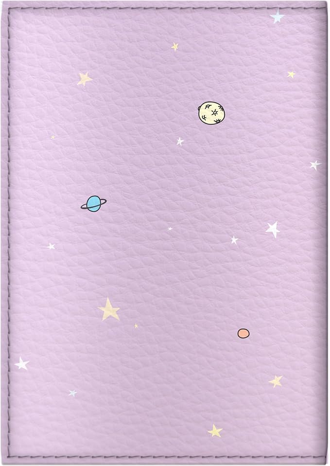 Passport Cover for Kids, Women and Men, Cute Travel Passport Holder (Space Unicorn)