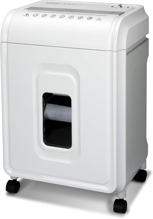 Aurora AU1480MA Professional Grade 14-Sheet Micro-Cut Paper and CD/Credit Card Shredder/ 30 Minutes Continuous Run Time, White/Gray