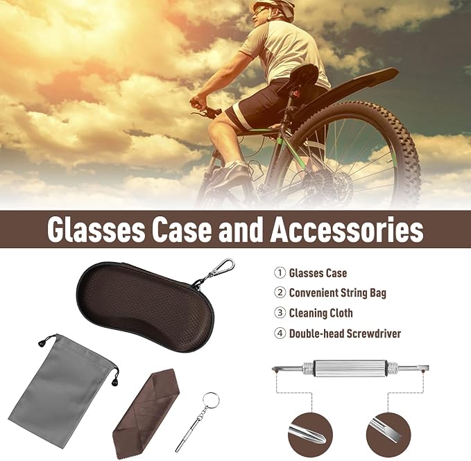 FINTIE Sunglasses Case, Hard EVA Shell Shockproof Sport Glasses Case with Metal Carabiner Travel Zipper Eyeglasses Holder