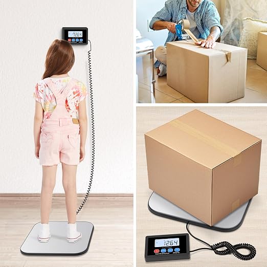 Fuzion Shipping Scale, 440LB x 10g Postal Scale - LiftX, Hold/Tare Function | High Accuracy, Easy Use, Digital Shipping Postal Scale for Packages, Luggage, Mailing, Postage, Battery & AC Adapter Included
