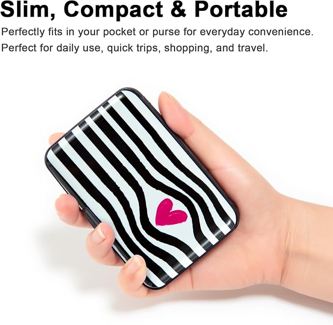 Credit Card Holder Small RFID Blocking Wallet Business Metal Slim Mini Aluminum Hard Case for Women Men