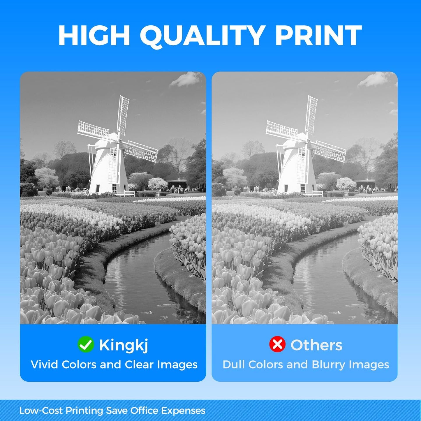 KingKJ H815 S2810 Black Toner Cartridge 2-Pack High Yield Replacement for Dell 593-BBMF 593-BBML Toner Cartridges Compatible with Dell H815 S2810dn H815dw S2815dn Laser Printer Ink All-in-One Copier