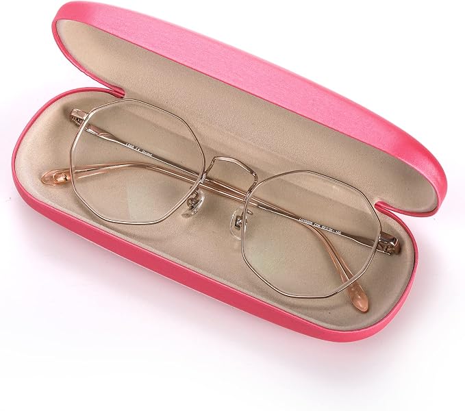 Frcctre 10 Pack Hard Shell Eyeglasses Cases, Clamshell Eyeglasses Case Unisex Portable Glasses Protective Case for Men Women