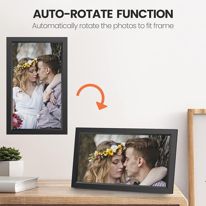 XElectron 15.6 Inch Large Digital Picture Frame, WiFi Digital Photo Frame with 32GB Storage and SD Card Slot/USB Port, Free Storage, 1920x1080 IPS FHD Touch Screen - Gift for Friends and Family