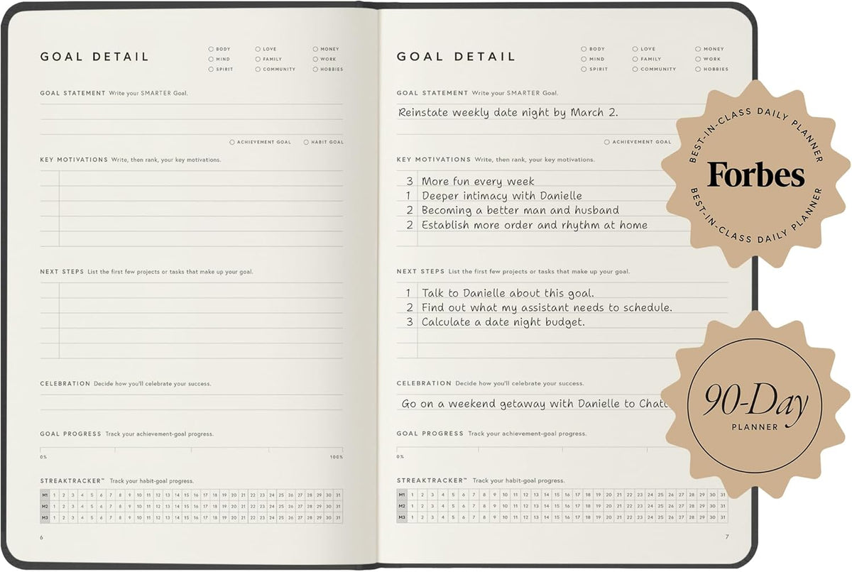 Full Focus Evergreen Linen Planner by Michael Hyatt - The #1 Daily Planner to Set Annual Goals, Increase Focus, Eliminate Overwhelm, and Achieve Your Biggest Goals - Hardcover