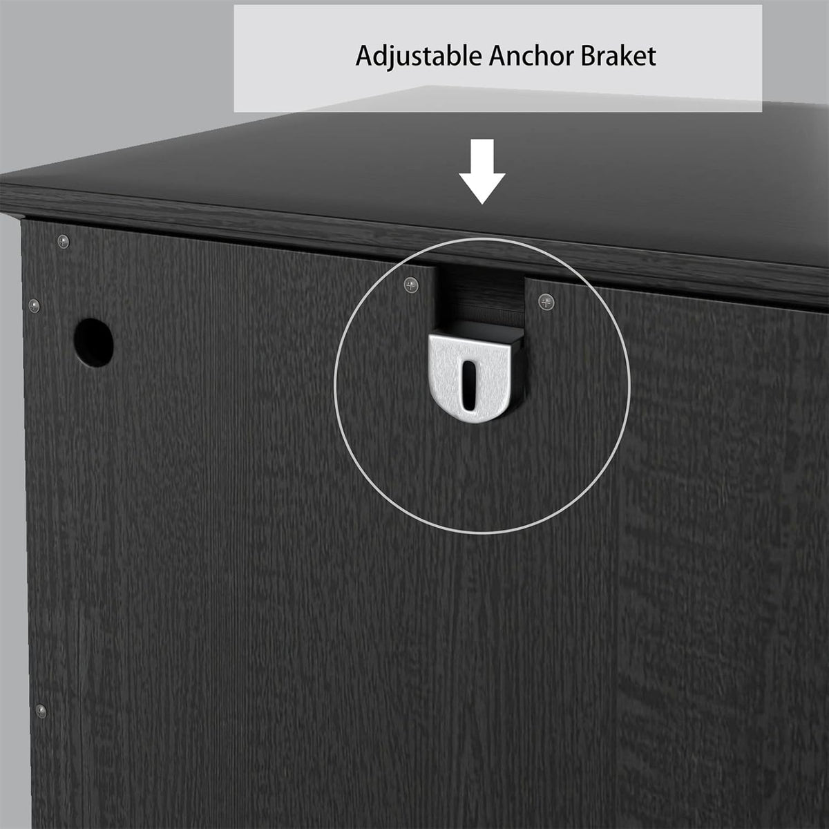 OLD CAPTAIN Wooden Tilt Out Trash Cabinet, Wooden Kitchen Garbage Can Free Standing Holder, Black Finish…