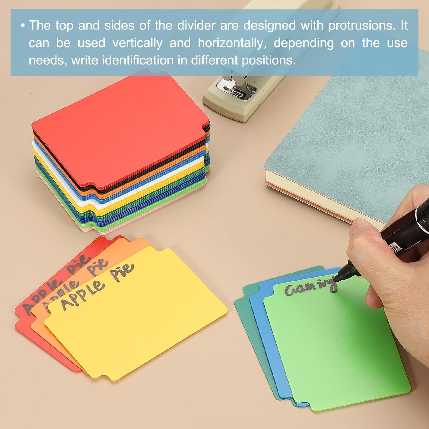 PATIKIL Trading Card Dividers, 50 Pcs Index Card Football Card Sorter Storage Boxes Organizer Tray Accessories for Sports Game Baseball Card, Dark Green