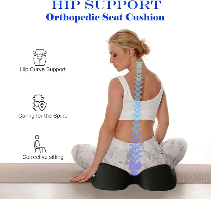 memory foam cushion for car seat, ergonomic seat cushion for office chair, gaming chair cushion. Sciatica & Hip & Coccyx Pain Relief Desk Chair Cushion.Tailbone pads for truck driver, wheelchair users