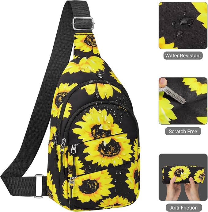 Tuwubi Crossbody Bags for Women, Sling Bag for Men | Small Hiking Backpack Shoulder Bag Lightweight for Outdoors Travel