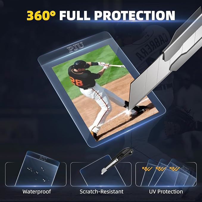 1000ct Semi Rigid Card Holders & 1000ct Card Sleeves for PSA, SGC, BGS, CSG Graded Card Submissions, Semi Rigid Baseball Cards Sleeves Protectors, PSA Graded Trading Cards Sleeve