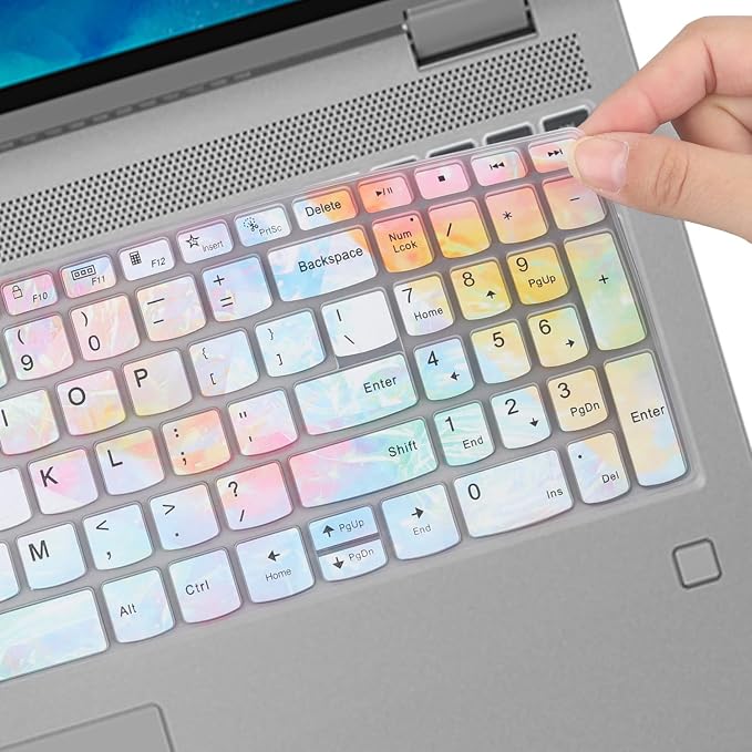 Keyboard Cover for Lenovo Yoga 7i 15.6" 16", Ideapad 3/Idepad 3i/Ideapad 5/Ideapad 5 15.6 17.3, Lenovo Flex 5 15.6, Yoga Slim 7 15, ideaPad Slim 7 15.6, ThinkBook 15/15P G2 G3 G4