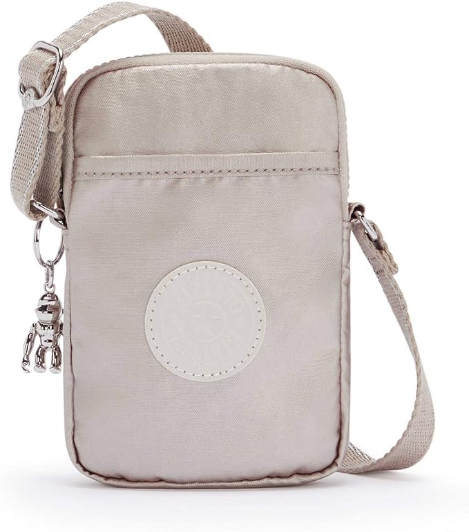 Kipling Womens Tally Minibag, Lightweight Mini Bag, Nylon Phone Crossbody Bag, Metallic Glow, 4.25 L X 6.75 H X 0.75 D US