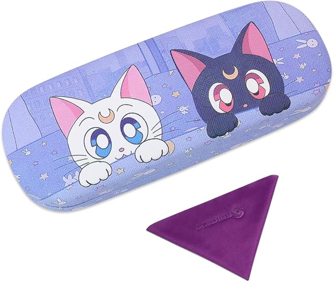 PERFECTSIGHT Hard Shell Eyeglasses Case, Kawaii Protective Glasses Case for Kids, Cute Eyeglass Case for Women Men Girls
