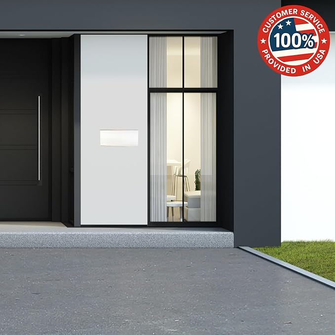 Through-the-Wall Locking Mailbox with Anti-Fishing Chute | Heavy-Duty Steel Mail Drop Box with Rainproof Cover & Adjustable Sleeve for Homes, Offices & Apartments, Black
