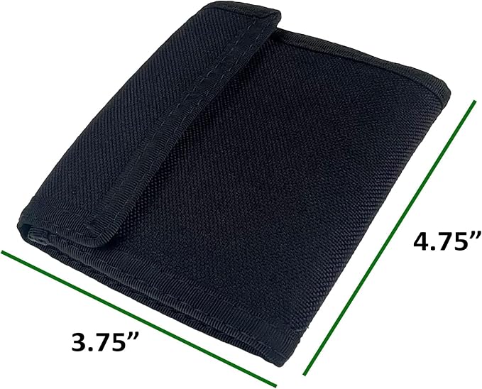 Sprocket Nylon Bifold Wallet with Zippered Coin Pocket (Black)
