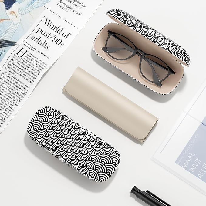 Eyeglasses Case, Hard Shell Protective Case for Glasses, Unisex for Women Men