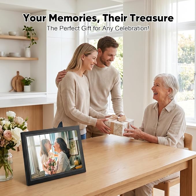 Digital Picture Frame 15.6 Inch Digital Photo Frame with 64GB Storage, 1920 * 1080 IPS FHD Touchscreen, WiFi Smart Frame Share Photos and Videos Instantly from Anywhere via AiMOR App