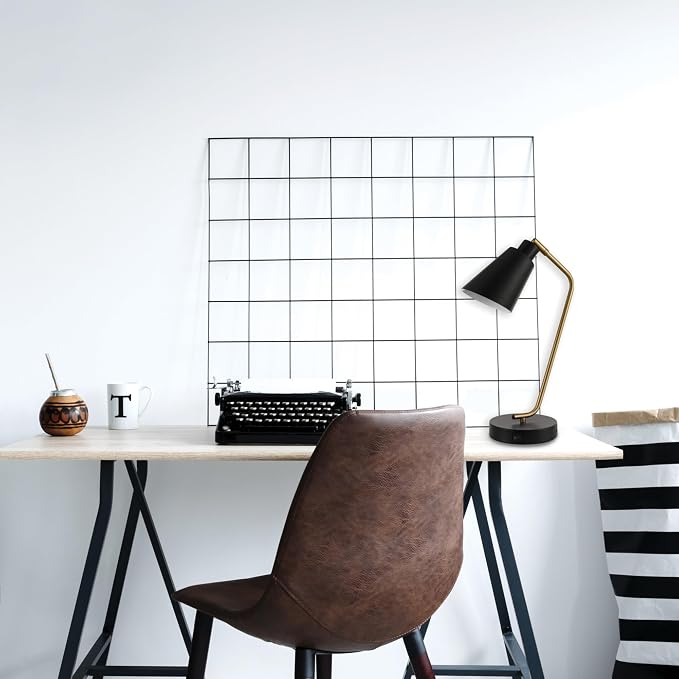 Globe Electric 52095 Belmont 17" Desk Lamp, Matte Black, Antique Brass Accents, Fast Charging USB Port, Rocker On/Off Switch