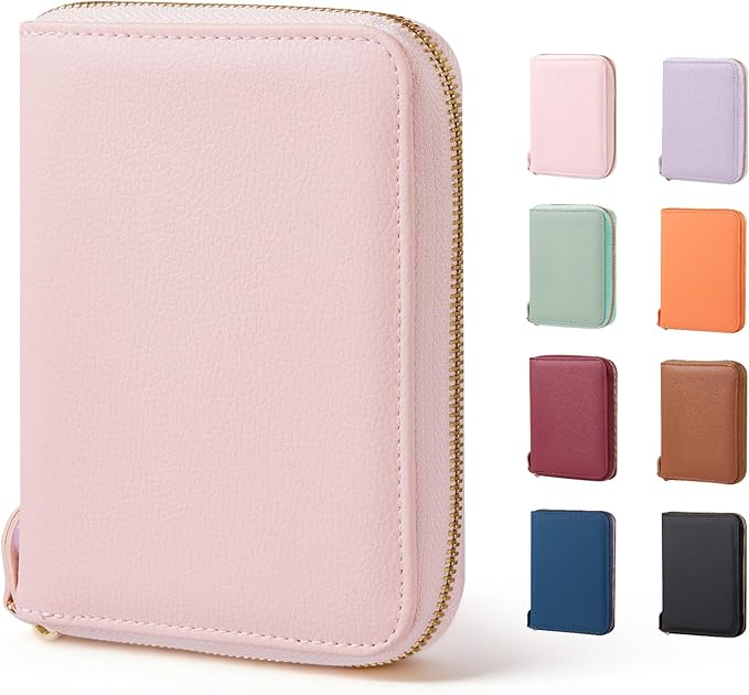 CoBak Passport Holder Cover with Safe Zipper Closure | Premium Passport Wallet for Travel, RFID Blocking Card Case, Waterproof Travel Accessories for Women